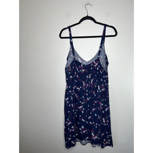 Torrid Women's Blue Floral Print Challis Tank Dress Size 3 - Picture 4 of 9
